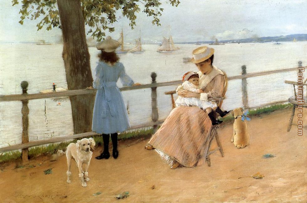 Afternoon by the Sea aka Gravesend Bay painting - William Merritt Chase Afternoon by the Sea aka Gravesend Bay art painting
